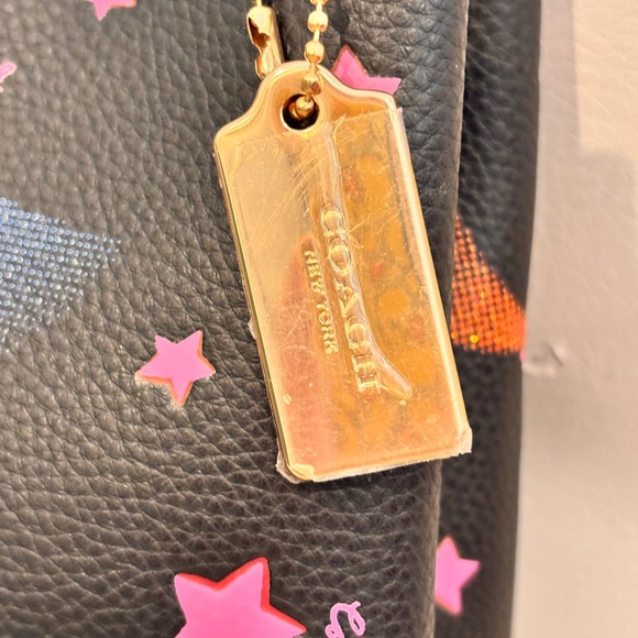 COACH NWOT Small Town Disco Star Print Bucket Bag (style C7245) NEW - Picture 4 of 15
